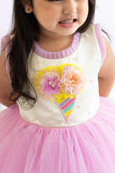 Lavender ice cream dress